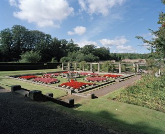 Formal garden, view from SE