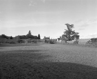 View of walled garden from S