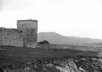 View of dovecot at Craigmillar Castle, Edinburgh, from SE.