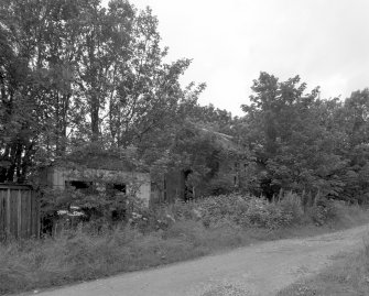 View of S side of station building from SW.