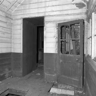 Interior.
Station building, view of E room and windows from E.