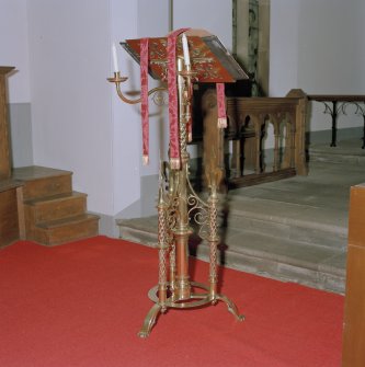 Interior.
Detail of lectern.