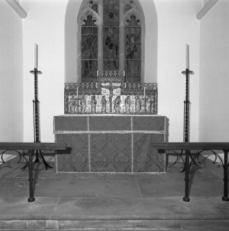 Interior.
Detail of altar.