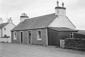 View of Plumtree and Oswald Cottages, St David Street, Kirkpatrick Durham from noth east