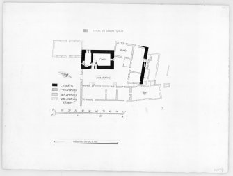 Argyll, Saddell Castle.
Photographic copy of floor plan.