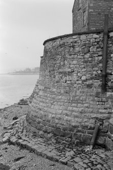 Vew of Crown Point prison wall, Inveraray
