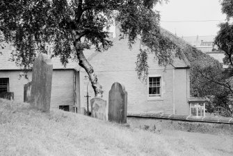 View of the Old Manse, Kirkstile, Hawick from south west from the churchyard