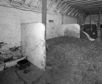 Stable, East range, interior view from North West.