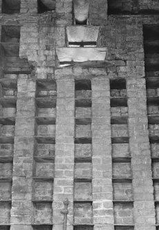 Detail of nesting boxes in dovecot at Glasserton Home Farm