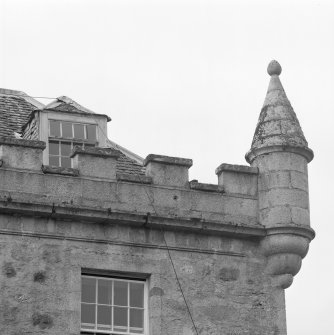 Bartizan and crenellations, detail