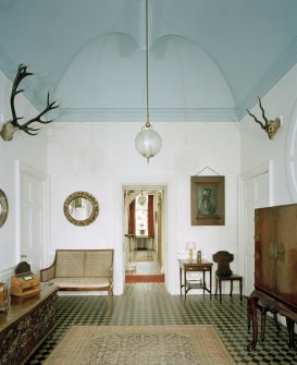 Ground floor, entrance hall, view from South