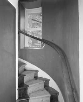 West staircase, detail