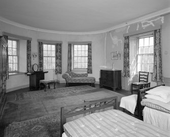 First floor, South East bedroom, view from West
