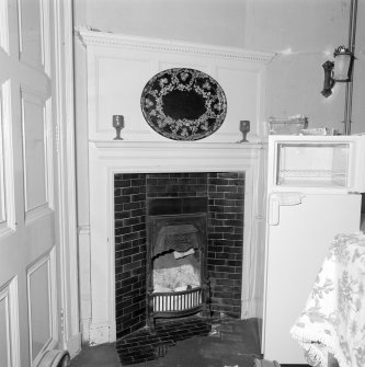 Ground floor, smoking room, fireplace, detail
