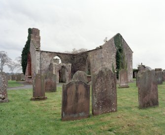 General view from graveyard from W.