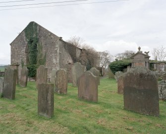 General view from graveyard from WSW.