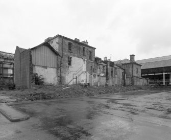 View of courtyard buildings from SE