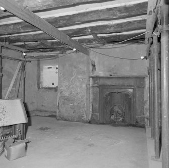 Interior.
View of ground floor W room from SW.