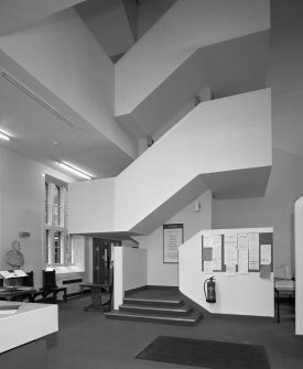 Interior. Faculty of Divinity view of entrance hall and staircase