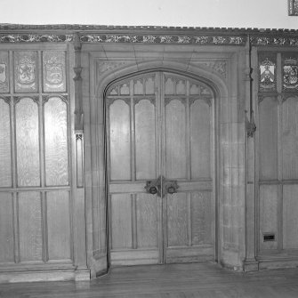 Interior. Rainy Hall detail of door