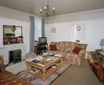 Eigg, Kildonnan Farmhouse. View of 1st fl sitting room from East