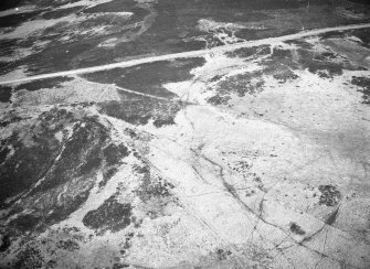 Aerial photograph of hut circles etc.