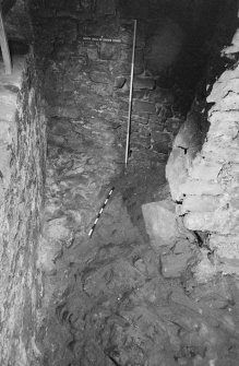 Excavation photograph : area C - footing running up to N wall of David's tower.