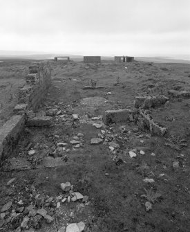 View of command post building from E.