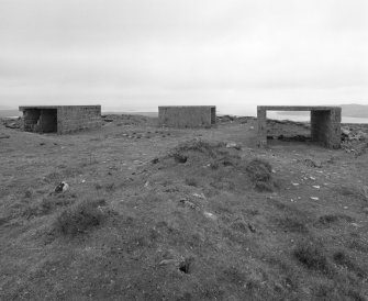 View of North battery and ammunition lockers from S.