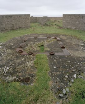 Detail of East battery holdfast.