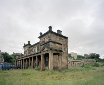 Burntisland, Forth Place, Burntisland Station
View of station house from SW, showing main (W) facade, and S side