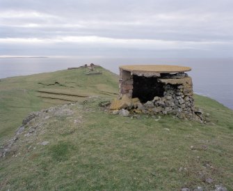 General view from E including shorebuilt observation post.