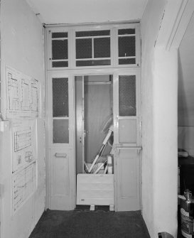 Interior.
Detail of first floor ticket booth.