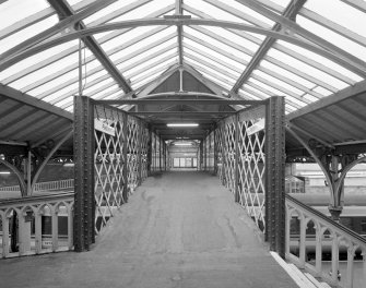 Perth, Leonard Street, General Station
Platforms 1 & 2: detailed view from north west of footbridge connecting the two platforms (from Platform 2 end)