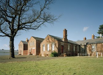 View from South East of front elevation of officers' mess at Donibristle airfield.