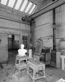 Interior.
View of sculpture studio.