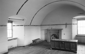 Interior view of tower room, Abergeldie Castle