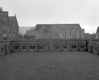 Elevated view of Abbey Church from North West