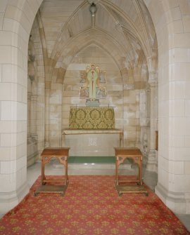 Interior view of South West 19th century aisle from South West