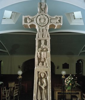 N face of cross, detail of upper half.