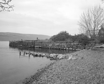 Inverfarigaig Pier
General view from south of south-west side of pier, showing the original rubble-built portion in the foreground