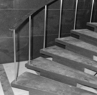 Main staircase, treads, detail