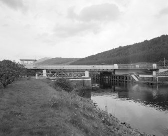 Laggan, Swing Bridge over Caledonian Canal
General view of east side of bridge from east