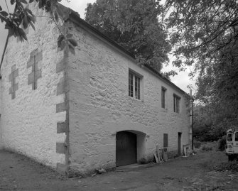 View of barn building from North