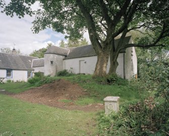 View of barn building from South