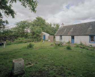 View of house and garden from East