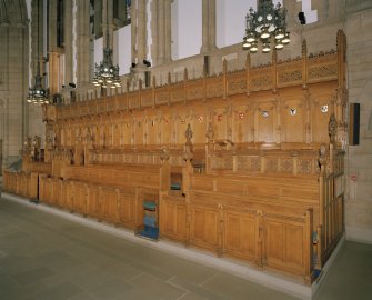 View of choir stalls.