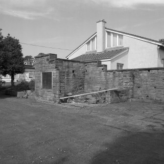 Remains of glass-house, view from South West.