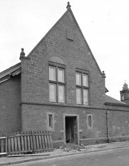 View of W gable