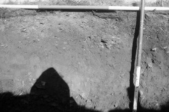 Excavation photograph : area III - north section, from south (continued from 262) - 1st photo of 3 from east end.